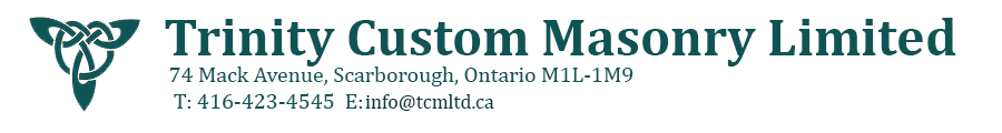 <h1>Trinity Custom Masonry has over 25 years experience satisfying the  building needs of our commercial, residential and restoration clients.   Contact us now.  info@custommasonry.com. <h1>